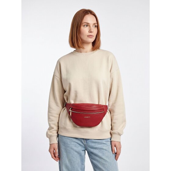Lazarotti Bologna leer Fanny pack met dubbele rits, crossbody, leer, 25 cm