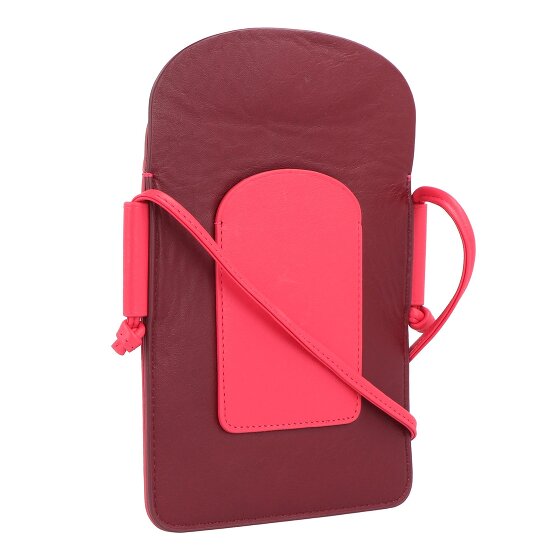 DuDu Kleurrijke Minorca mobiele tas leer 12 cm