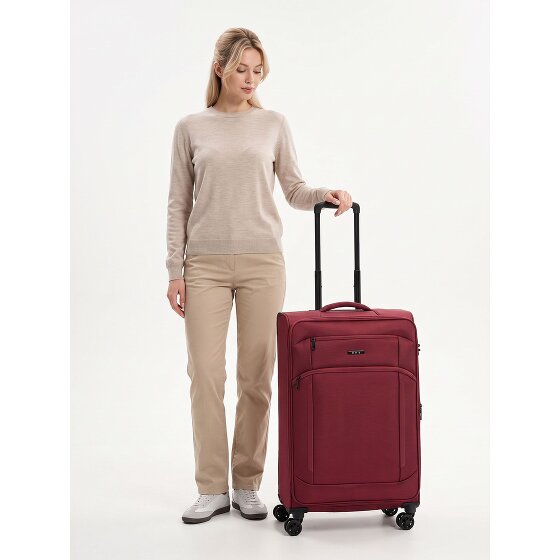 d&n Travel Line 9804 4 wielen Trolley L 78 cm met uitbreidingsplooi