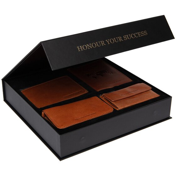 The Chesterfield Brand Portemonnee geschenkset 4-delig leer 12 cm