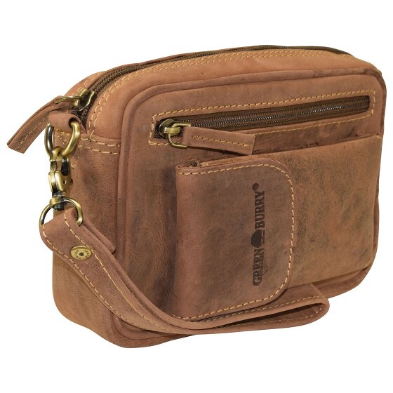 Greenburry Vintage mannen leren tas 22 cm