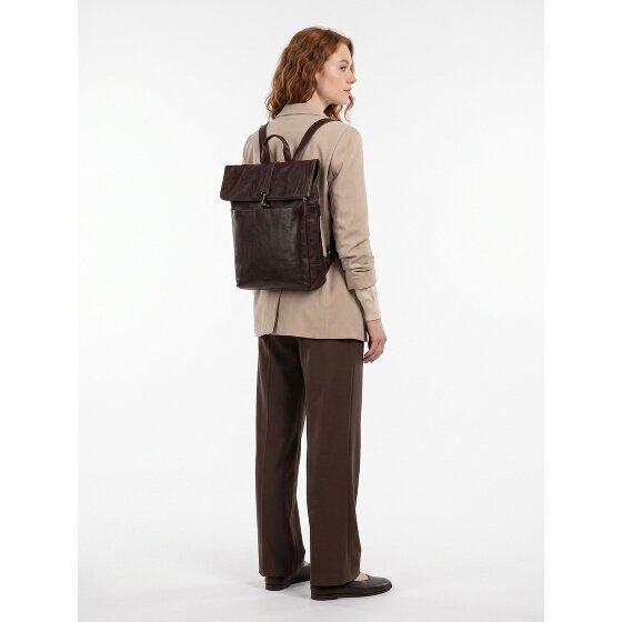 Jost Glasgow Dagrugzak RFID-bescherming Leder 42 cm Laptopvak
