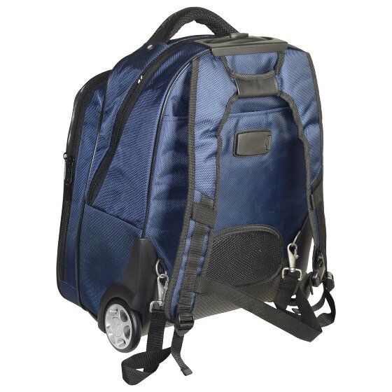 Dermata Rugzak trolley met 2 wielen 47 cm Laptopvak