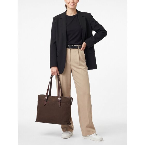 Castelijn & Beerens Nubuck Schoudertas Leder 40 cm Laptopvak
