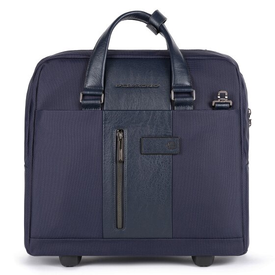 Piquadro Korte 2-wiel Business Trolley 40 cm laptopvak