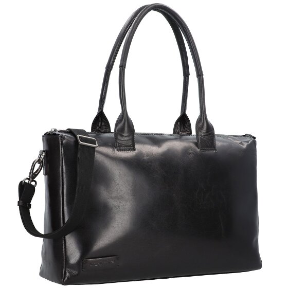 Plevier Rock Copal Schoudertas Leer 44 cm Laptop compartiment