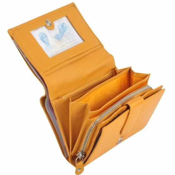 Greenburry Sponsachtig portefeuille leer 15,5 cm