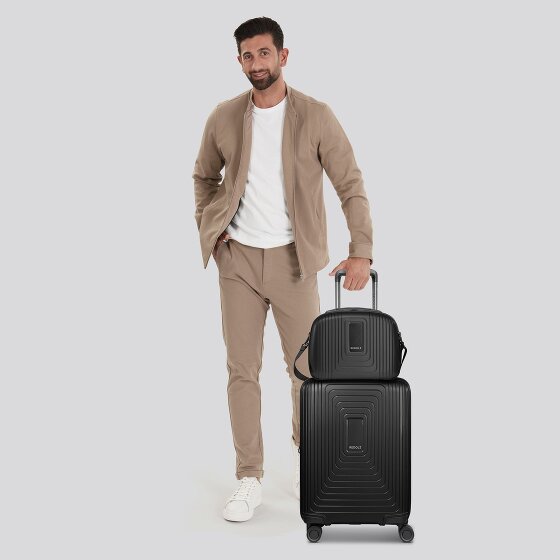 Redolz Essentials 14 kofferset 2 stuks cabine trolley met stretch vouw & beautycase