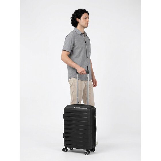 Franky London 4 wielen Cabinewagen S 55 cm met uitbreidingsplooi