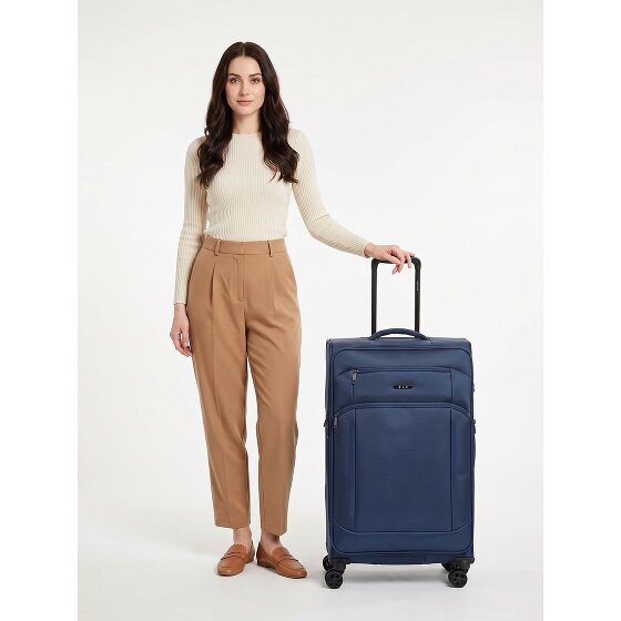 d&n Travel Line 9804 4 wielen Trolley L 78 cm met uitbreidingsplooi