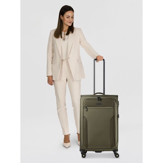 d&n Travel Line 9704 4 wielen Trolley L 78 cm met uitbreidingsplooi