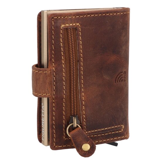 Greenburry Vintage Portemonnee RFID-bescherming Leer 7.5 cm