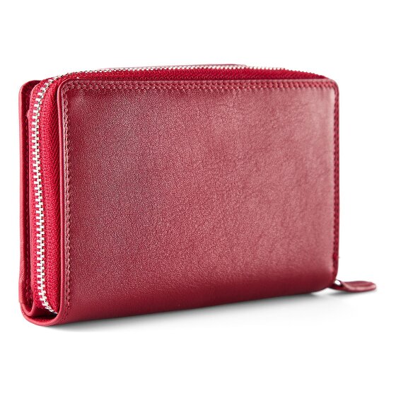 Braun Büffel Golf 3.0 Portemonnee RFID-bescherming Leer 14 cm