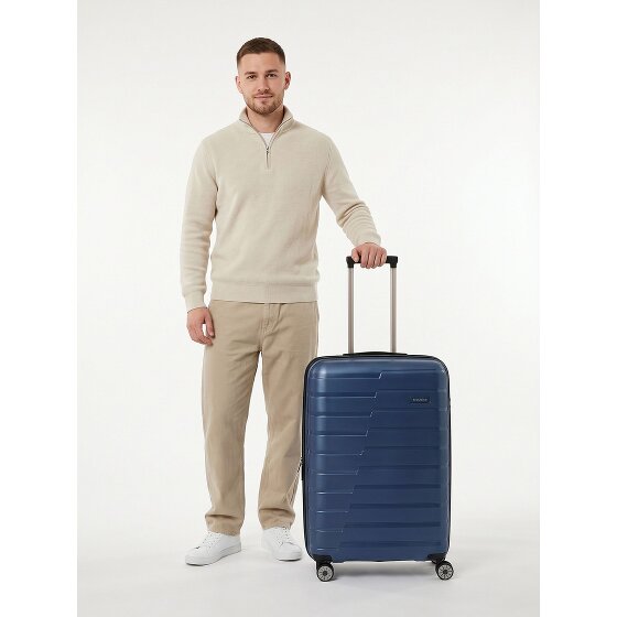 Travelite Air Base 4 wielen Trolley 67 cm met uitbreidingsplooi