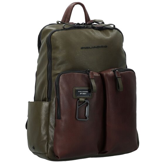 Piquadro Harper Rugzak RFID Leer 40 cm Laptopcompartiment