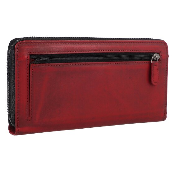 Greenburry Destressed Portemonnee RFID-bescherming Leer 19 cm