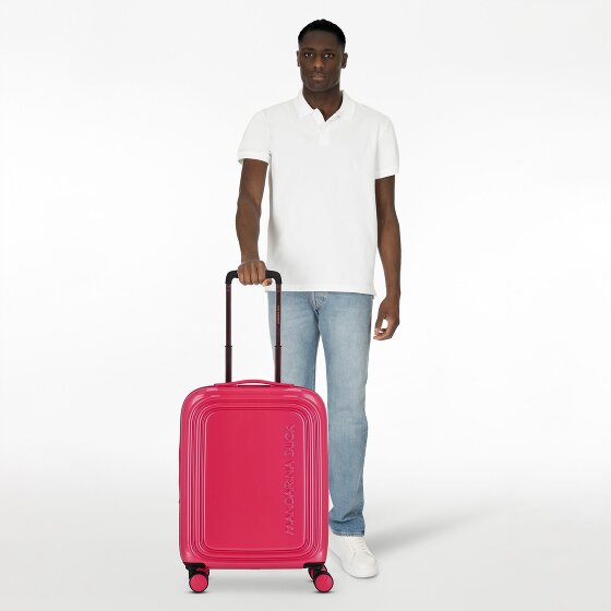 Mandarina Duck Logoduck + Metal 4 wielen Trolley S 55 cm met uitbreidingsplooi