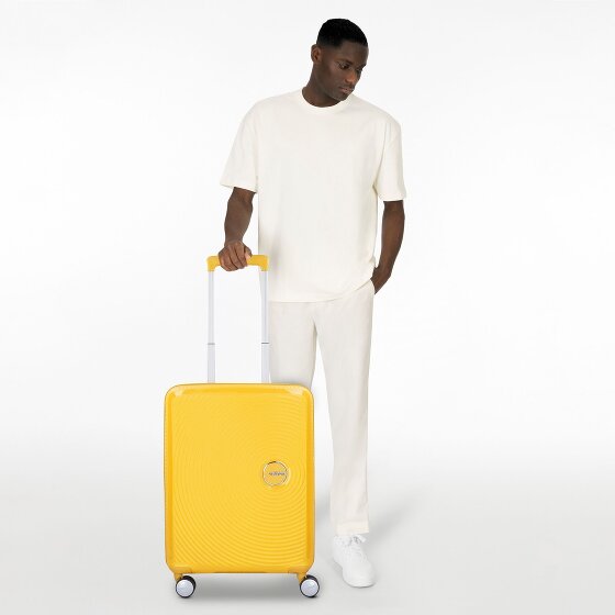 American Tourister Soundbox 4 wielen Cabinewagen 55 cm met uitbreidingsplooi