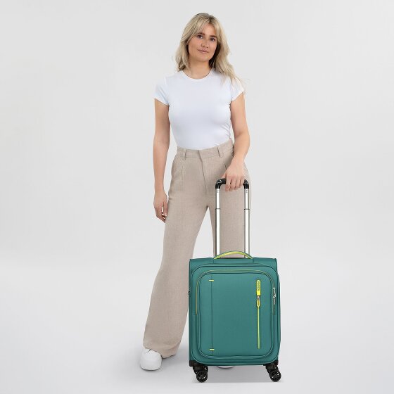 American Tourister Cloudrider 4 wielen Cabinewagen S 55 cm met uitbreidingsplooi