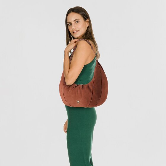 PINKO Slouchy Schoudertas Leer 40 cm