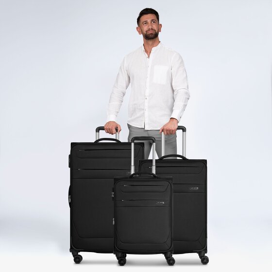 Worldpack Chicago 4 wielen Kofferset 3-delig met uitbreidingsplooi