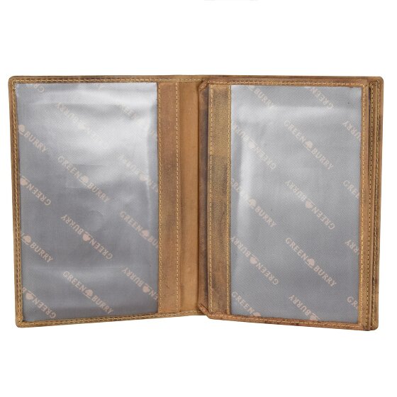 Greenburry Vintage Stag ID Case Leer 12 cm