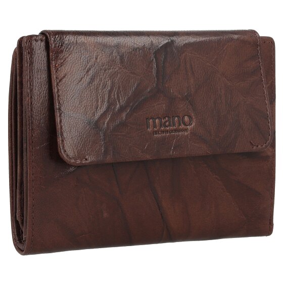 mano Donna Aurona Portemonnee RFID Leer 14 cm