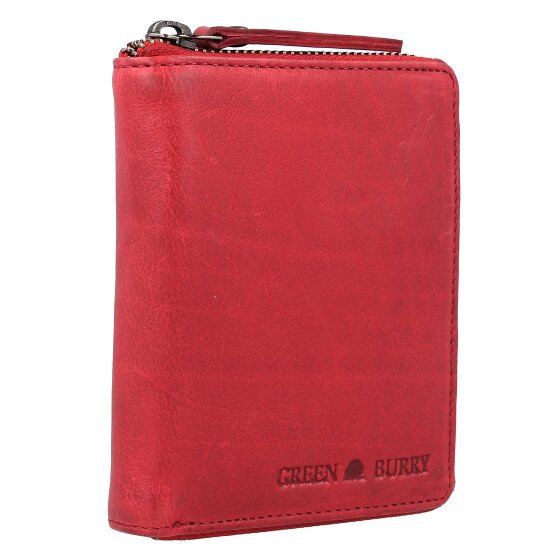Greenburry Vintage Gewassen Leren Portemonnee 10 cm
