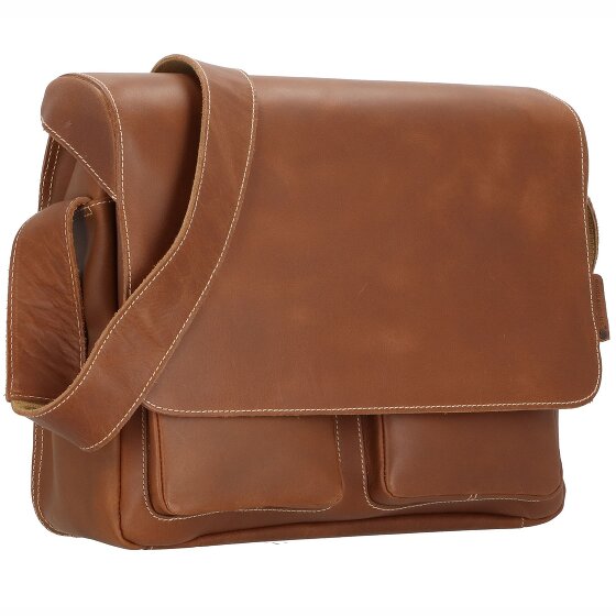 aunts & uncles Hunter Nick Messenger Leer 37 cm laptop compartiment