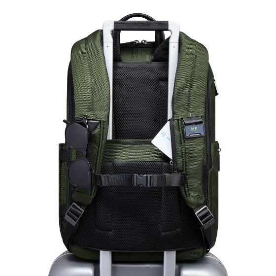 Piquadro Korte reisrugzak leer 43 cm laptopvak