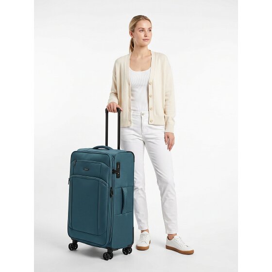 d&n Travel Line 9804 4 wielen Trolley L 78 cm met uitbreidingsplooi