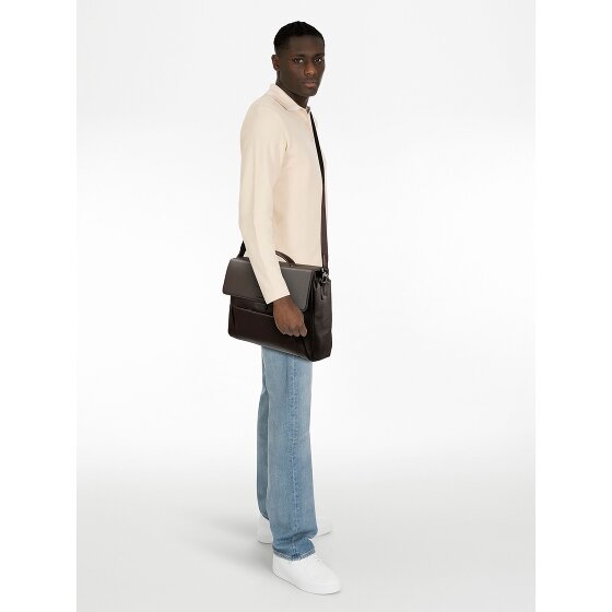 Piquadro Koffer Leer 42 cm Laptop compartiment