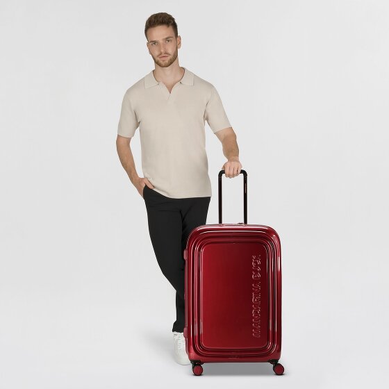 Mandarina Duck Logoduck + Metal 4 wielen Trolley L 75 cm met uitbreidingsplooi