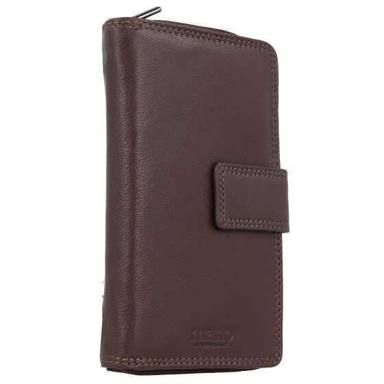 mano Donna Giulia Leren Portemonnee 10,5 cm