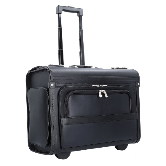 Dermata 2 wielen Pilotentrolley 37 cm Laptopvak