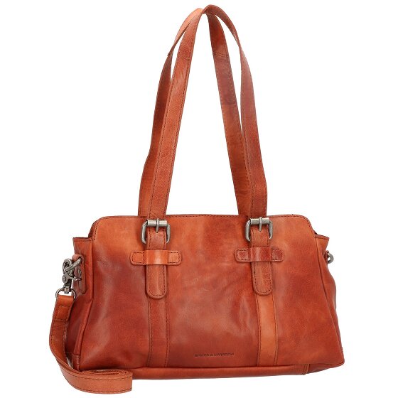 Spikes & Sparrow Schoudertas leer 34 cm