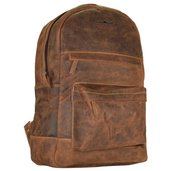 Greenburry Vintage Retro Rugzak Leer 42 cm Laptop compartiment