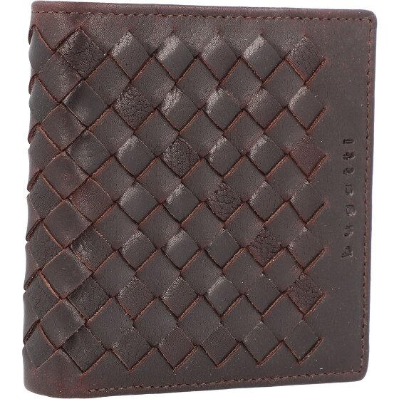 bugatti Geweven portefeuille leer 11 cm