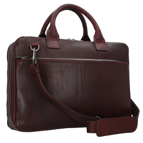 Plevier Vintage Larry Koffer Leer 40 cm Laptop compartiment