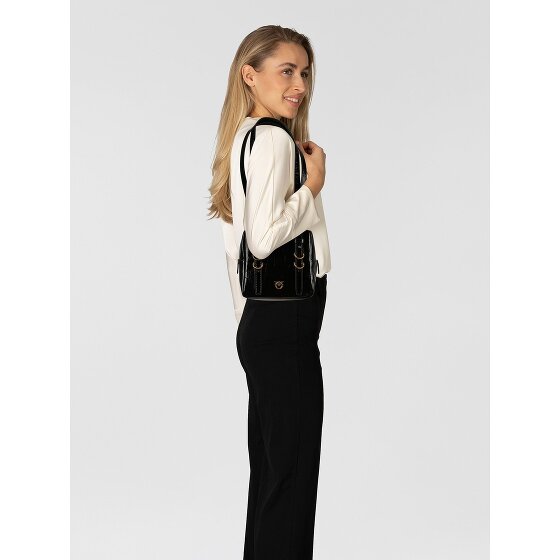 PINKO Cubic Mini tas Schoudertas Leder 16 cm