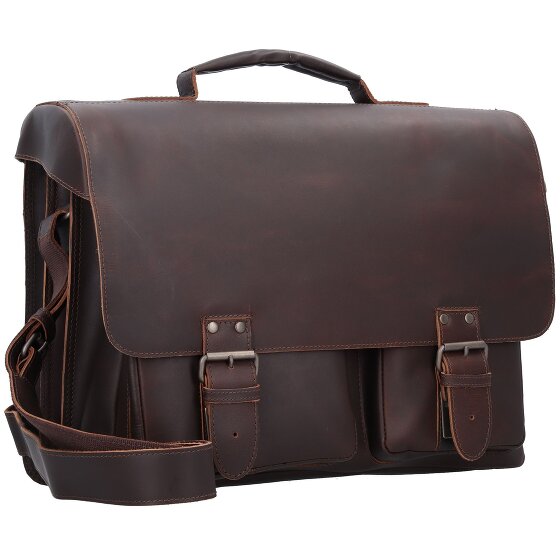 aunts & uncles Hunter Big Finn aktetas leer 40 cm laptopvak