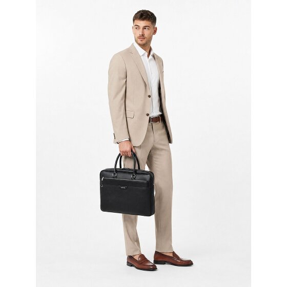 Lacoste Ossian Aktentas Leder 41 cm Laptopvak