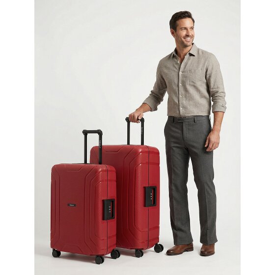 Redolz Essentials 15 kofferset met 4 wielen, M+L, met driepuntssluiting