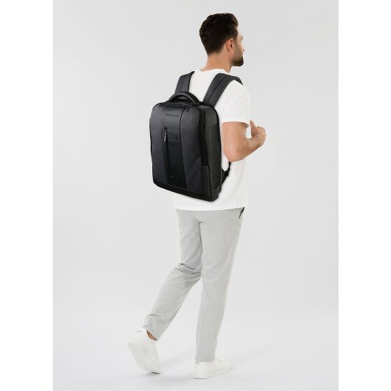Piquadro Brief Zakelijke rugzak RFID-bescherming 41 cm Laptopvak