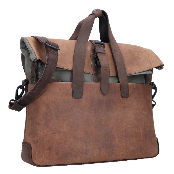 Harold's Twister aktetas Leer 40 cm Laptopcompartiment