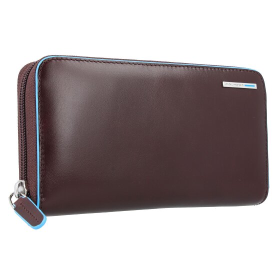 Piquadro Blauwe Vierkante Portemonnee RFID Leer 19 cm