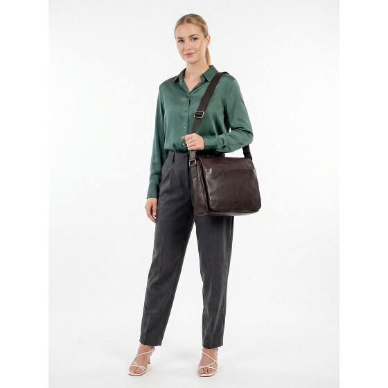 Jost Glasgow Aktentas RFID-bescherming Leder 34 cm Laptopvak