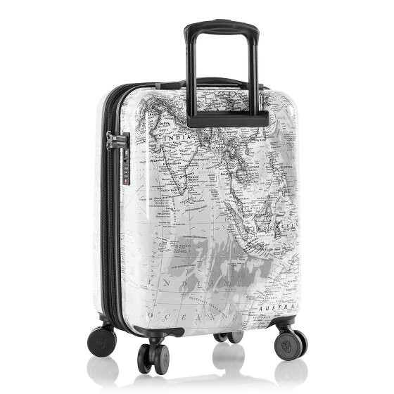 Heys Black Camo 4 wielen Cabinewagen S 53 cm met uitbreidingsplooi