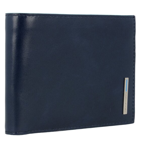 Piquadro Blauw Vierkant Creditcardetui Leer 12,5 cm