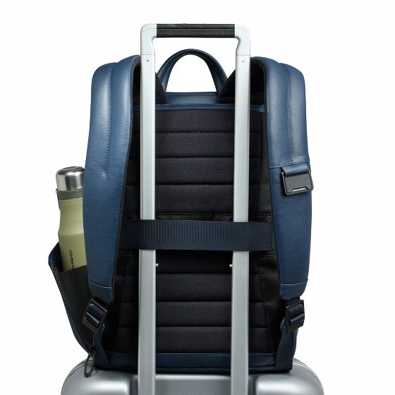 Piquadro Russel Dagrugzak Leer 39 cm Laptop compartiment